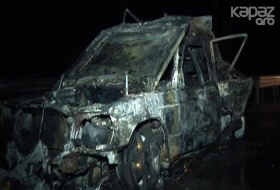 Sürücü yanaraq öldü - 3 yaralı (Video) 