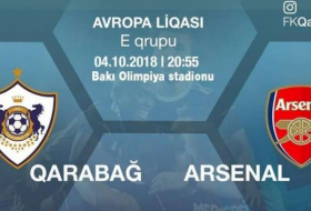 “Qarabağ” - “Arsenal” oyununa 20 min bilet satılıb
