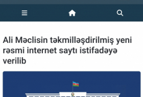 Ali Məclisin yeni rəsmi internet saytı istifadəyə verilib 